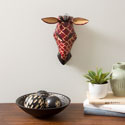 Hand-carved Wood African Giraffe Mask (Kenya)
