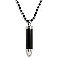 Two-tone Stainless Steel Bullet Necklace