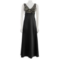 Patra Ltd Women's Glitter Knit Jacket Satin Dress