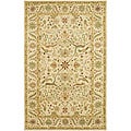 Handmade Mahal Ivory Wool Rug (8'3 x 11')