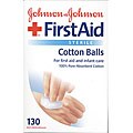 Johnson's First Aid Sterile Cotton Balls 130-count Boxes (Pack of 3)