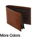 Joe by Joseph Abboud Men's Croc Print Bi-fold Passcase Wallet