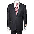 Bertolini Men's Grey Wool/ Silk Pinstripe Suit