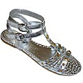 Women's Silver Gladiator Sandals (Case of 18 Pairs)
