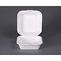 ECOPRO CO 6-inch Bamboo Fiber Compostable Hamburger Box (Case of 500)