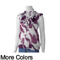 Hessi Junior's Chiffon Ruffle-front Blouse