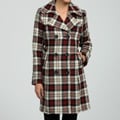Tommy Hilfiger Women's Plaid Double-breasted Coat
