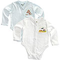 Funkoos Organic Boys Long Sleeve Bodysuits (Pack of 2)