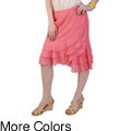 S Max by Adi Women's Lightweight Flowing Tiered Skirt