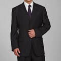 Eddie Domani Men's Pinstripe Suit