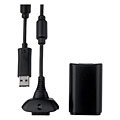 Xbox 360 - Play and Charge Kit - Battery and charger (Black) - By Microsoft
