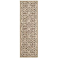 Handmade Cambridge Brown Wool Rug (2'6 x 6')