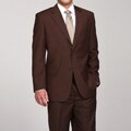Ferrecci Men's Brown Two-button Suit