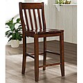 Roman Mahogany Slat Back 24 inches Counter Height Stool