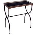 Argento Rectangular Black X-Leg Accent Table