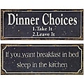 Set of 2 Americana Mom's Words of Wisdom Signs