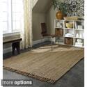 Handmade Eco Natural Fiber Chunky Loop Jute Rug (8' x 10')