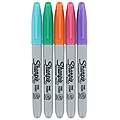 Sharpie Fine Point Permanent Markers, Assorted (Pack of 5)