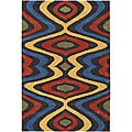 Hand-tufted Mandara Multicolor Wool Rug (5' x 7'6)