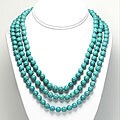 Dyed Magnesite Bead 60-inch Endless Necklace
