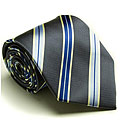 Platinum Ties Men's 'Blue Aluminum' Tie