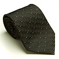 Platinum Ties Men's 'Black Dial' Tie
