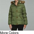 Tommy Hilfiger Down Filled Toggle Coat With Faux Fur Trim