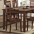 ETHAN HOME Moulins Asian Wood Dark Brown Dining Chairs (Set of 2)