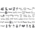 Sizzix Eclips Baby Milestones 50-ct Base Shape Cartridge