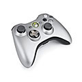 Xbox 360 - Silver Wireless Controller - By Microsoft