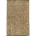 Candice Olson Hand-tufted Structural Taupe Wool Rug (8' x 11')