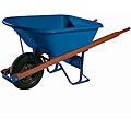 Ames Jackson Blue 5.75-cubic foot Contractor Poly Wheelbarrow