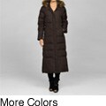 Tommy Hilfiger Women's Quilted Zip-Front Long Coat