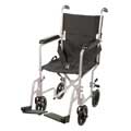 Deluxe Lightweight Aluminum Transport Wheelchair