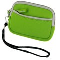 rooCASE Neon Green Neoprene Sleeve Case for Flip Mino and Mino HD Camcorder