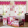 Pink/ Orange Butterfly Collection 5-piece Toddler Girls's Bedding Set