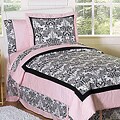 JoJo Designs Pink and Black Sophia 3-pc Girl's Full/ Queen-size Bedding Set