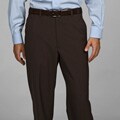 Austin Reed Men's Brown Flat Front Dress Pants