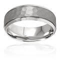 Stainless Steel Polished Textured Ring