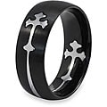Stainless Steel Cross Cutout Ring