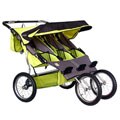 BeBeLove Green Triple Jogging Stroller