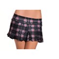 Black Pleated School Girl Costume Skirt
