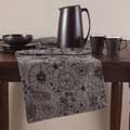 Grey Floral 16x72-inch Table Runner