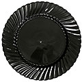 WNA Comet EarthSense 7.5-in Black Plastic Plates (Case of 180)