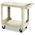 Rubbermaid Commercial Flat Shelf 2-Shelf Utility Cart