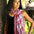 Silk 'Pink Fantasy' Batik Scarf (Indonesia)