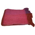 Mohair Blend Fuchsia Throw (India)