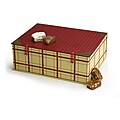 Caramels and Nougat Houndstooth Hamper Gift Box