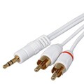 3-foot White Audio Stereo Cable for Apple iPod/ Microsoft Zune