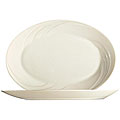 Cardinal International Cypress 11.5-in Bone White Oval Platters (Case of 24)